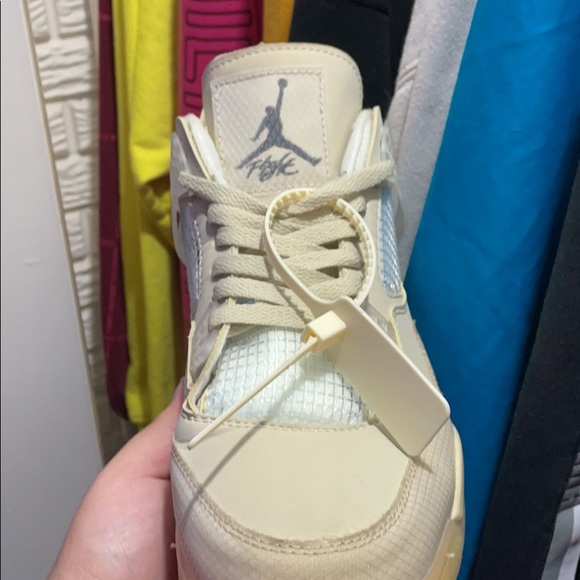 Off White “Sail” Jordan 4’s (Size 12) - Picture 7 of 8